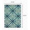 Homeroots 5 x 8 ft. Blue & Green Floral Indoor & Outdoor Area Rug 388668 - alternate 3